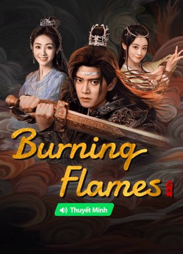 Burning Flames Poster